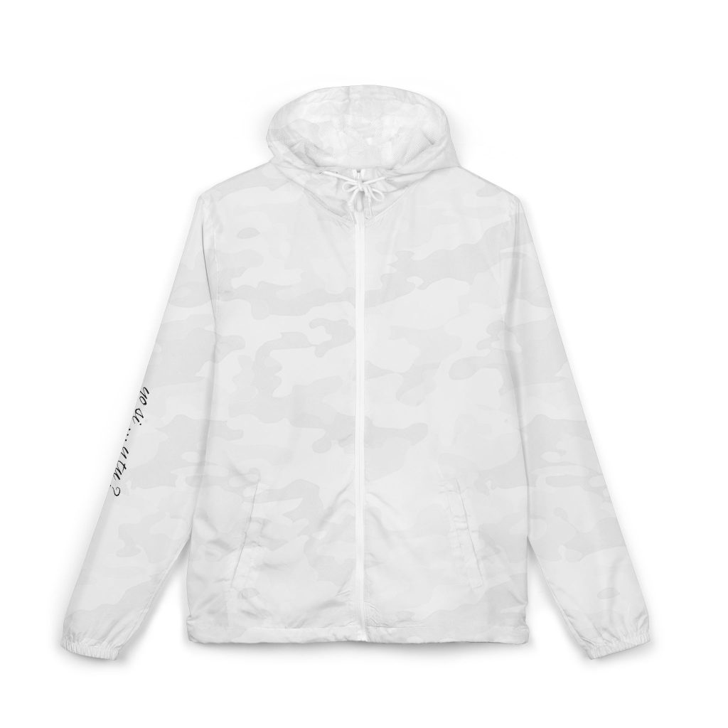 White Camo Windbreaker Jacket