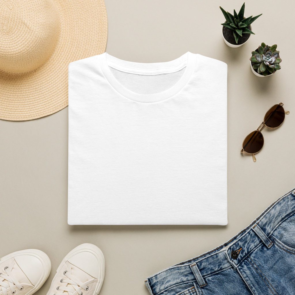 Blank White Tee T-Shirt | Plain Minimal Casual Top